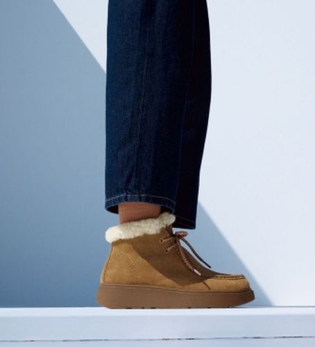 A9M-E48 Bottes Gen-FF Shearling terracotta (37), Marron, 3 à 5 cm, Cuir, Lacets, Casuel - FitFlop - Modalova