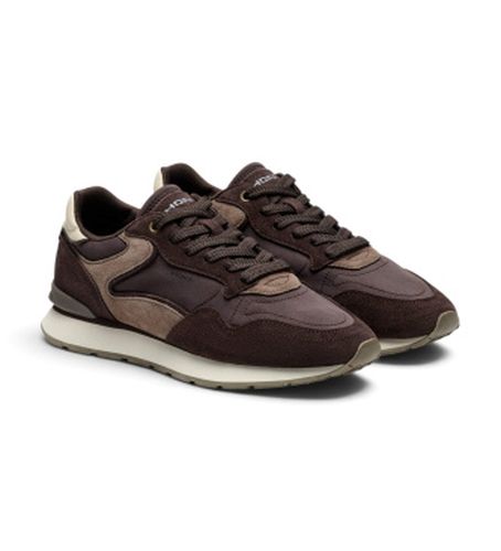 City - Baskets en cuir marron (42), Plat, Lacets, Casuel - HOFF - Modalova