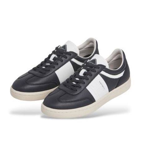 HMS200048 Bond Leather Sneakers Just (40), Cuir, Plat, Lacets, Casuel, Marine - Hackett London - Modalova