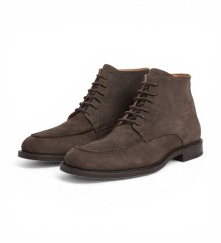 HMS200142 Bottines en cuir Hampton marron (40), Plat, 1 à 3 cm, Nubuck, Lacets, Casuel, Classique - Hackett London - Modalova