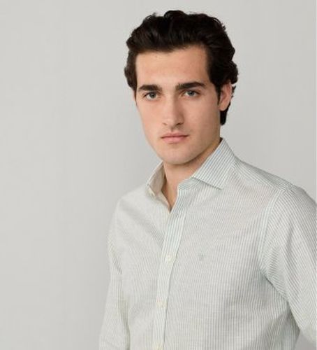 HM3010691 Chemise en lin Bengal (L), Casuel, Classique, Manche longue - Hackett London - Modalova