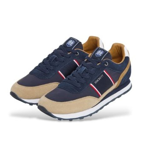HMS21453 Hendfor Classic Leather Sneakers (41), Plat, Cuir, Lacets, Casuel, Marine - Hackett London - Modalova