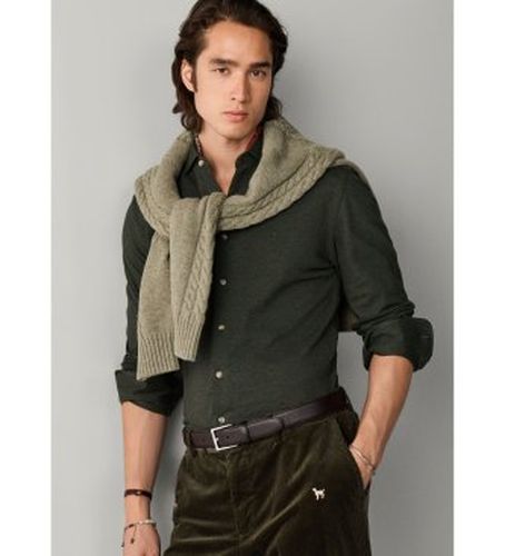 HM3010837 Chemise piquée mélangée (L), Casuel, Coton, Manche longue - Hackett London - Modalova