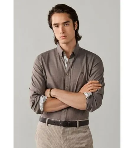 HM3010855 Chemise Flannel Multi Trim (L), Casuel, Coton, Manche longue - Hackett London - Modalova