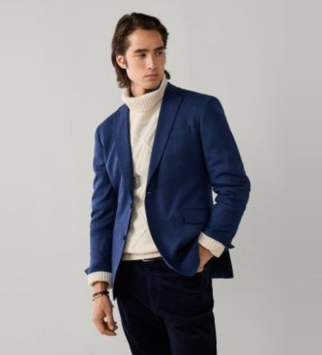 HM4400223 Veste Performance Flannel (38/32), Casuel, Laine, Classique - Hackett London - Modalova