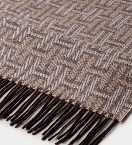 HM0400111 Écharpe H marron (OSFA), Casuel, Laine - Hackett London - Modalova