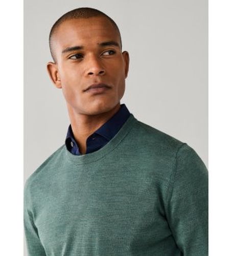 HM7000204 Pull Ess Merino Crew olive (XL), Casuel, Laine, Classique - Hackett London - Modalova