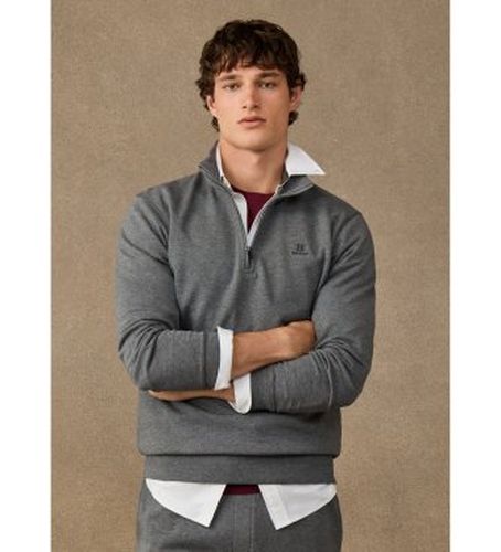 HM5800195 sweat en coton avec fermeture éclair et logo (M), Casuel - Hackett London - Modalova