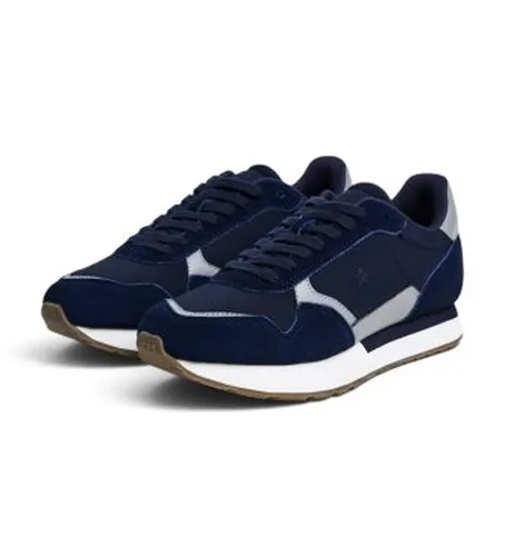 HMS200125 Baskets en daim Vector Device (41), Plat, Cuir, Lacets, Casuel - Hackett London - Modalova