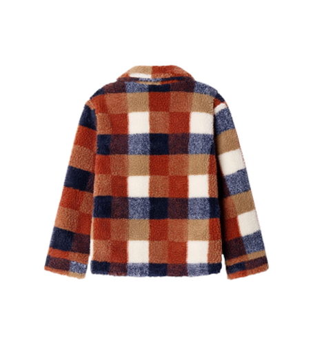 Pour garçon. HK4000023 Veste Borg Check (3Años= 97cm), Casuel, Multicolore, Polyester, mode enfantine - Hackett London - Modalova