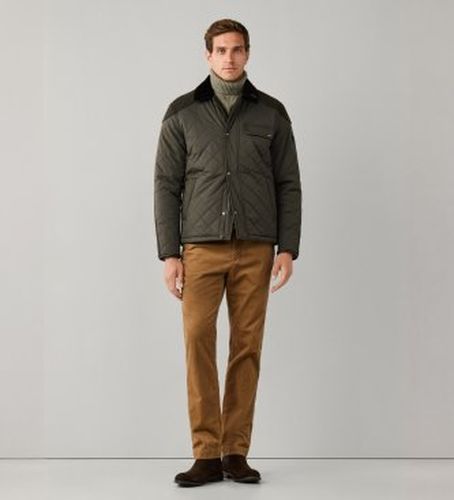 HM4000222 Veste en cuir Kinloch Hybrid olive (S), Casuel, Polyester - Hackett London - Modalova