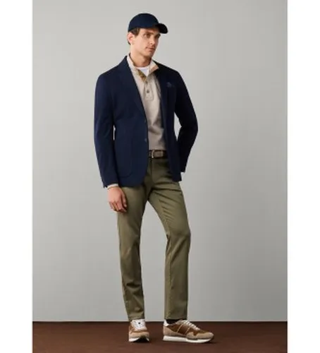 HM4400165 Veste de voyage en piqué de coton pima (42/32), Casuel, Classique - Hackett London - Modalova