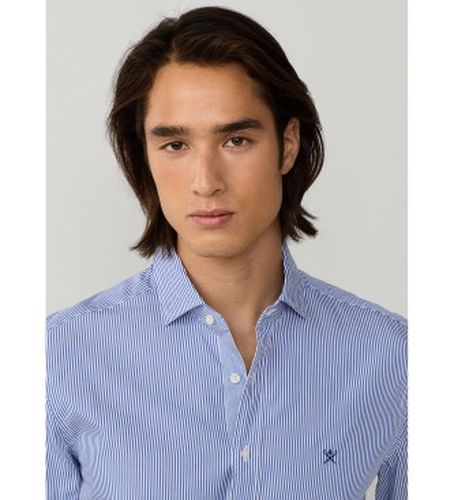 HM3010537 bengala chemise rayée city fit tailored (M), Bleu, Casuel, Fête, Coton, Classique, Manche longue - Hackett London - Modalova