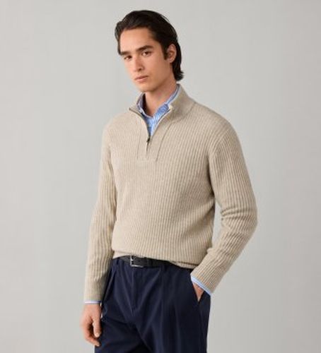 HM7000282 Pull zippé Highland Stitch Hzip (XS), Casuel, Laine, Classique, Manche longue - Hackett London - Modalova