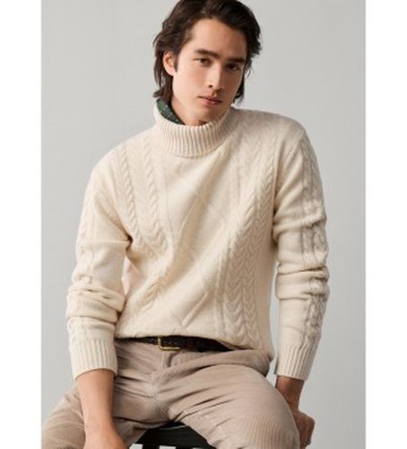 HM7000289 Pull col roulé Argyle cassé (M), Casuel, Laine, Classique - Hackett London - Modalova