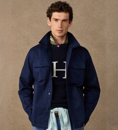 HM6000033 Surchemise Overshirt marine (S), Casuel, Coton, Manche longue - Hackett London - Modalova