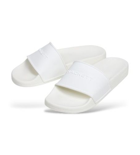 HMS200083 Tongs coulissantes Pier (40), Blanc, Plat, Aucun, Casuel, Synthétique, Beachwear - Hackett London - Modalova