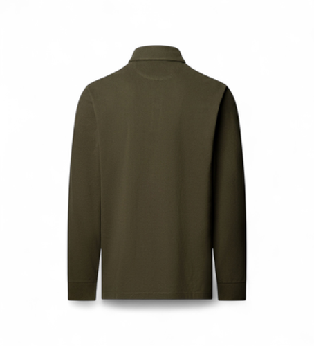HM5500043 Polo Crest à manches longues (L), Casuel, Coton, Classique, Manche longue - Hackett London - Modalova