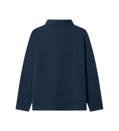 Pour garçon. HK5500006 Polo manches longues Pique marine (3Años= 97cm), Casuel, Coton, Classique, Manche longue, mode en - Hackett London - Modalova