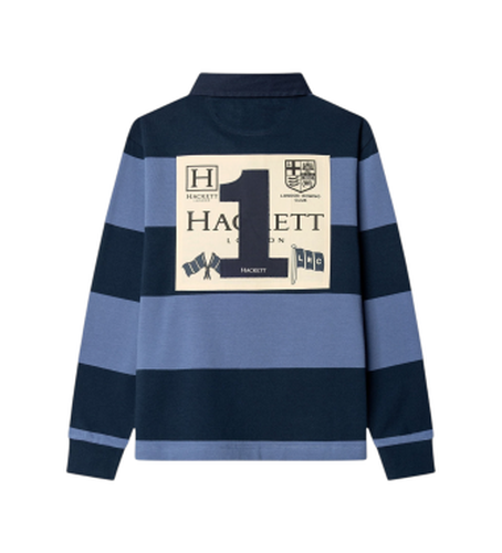 Pour garçon. HK5700010 Patch de Rugby Polo à motifs (3Años= 97cm), Casuel, Coton, Manche longue, mode enfantine - Hackett London - Modalova