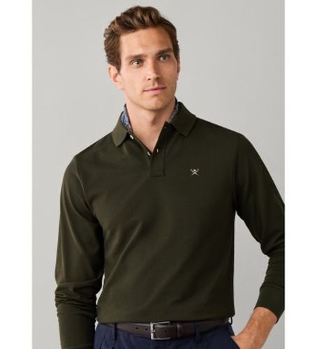 HM5500048 Polo Slim Fit Logo manches longues (S), Casuel, Coton, Classique, Manche longue - Hackett London - Modalova