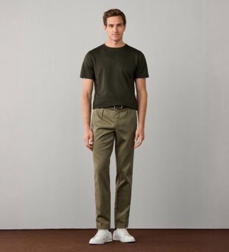 HM2100170 Pantalon Ttvl Sateen Sloane olive (30/34), Casuel, Coton - Hackett London - Modalova