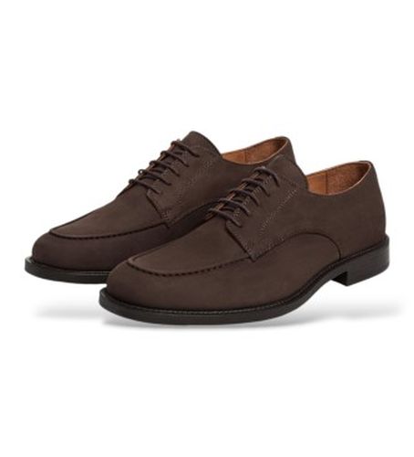 HMS200143 Chaussures en nubuck Hampton marron (41), Plat, Lacets, Casuel - Hackett London - Modalova