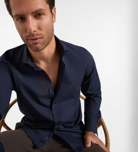 CNR001012523I Chemise Popeline Stretch (L), Coton, Classique, Manche longue - Harmont & Blaine - Modalova