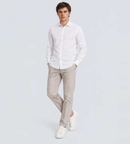 CNR001012523I Chemise Popeline Stretch Tin (L), Casuel, Coton, Classique, Manche longue - Harmont & Blaine - Modalova