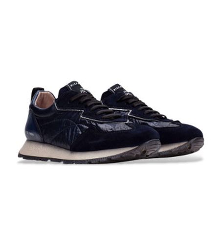 HI254209 Baskets en cuir Kansas (35), Plat, 1 à 3 cm, Lacets, Casuel, Marine - Hispanitas - Modalova