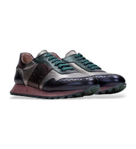 CHI243623 Baskets basses (36), Cuir, Plat, Lacets, Casuel - Hispanitas - Modalova