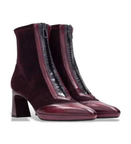 HI254186 Bottines en cuir Atlanta Soho (37), 3 à 5 cm, Fermeture éclair, Casuel - Hispanitas - Modalova
