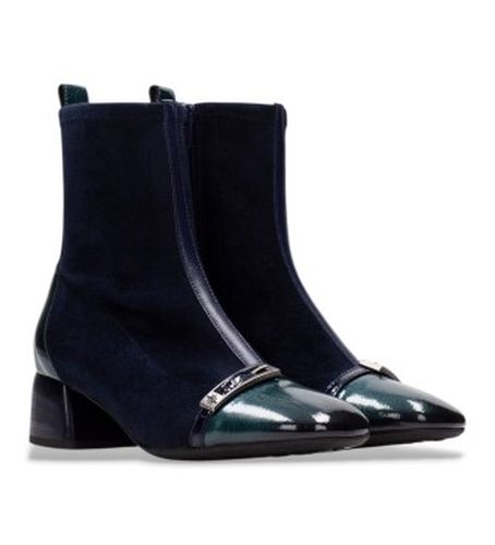 BHI265016 Bottines en cuir Varsovie (36), 1 à 3 cm, Fermeture éclair, Casuel, Turquoise - Hispanitas - Modalova