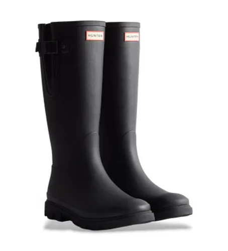 FRU0003251 Bottes hautes Downpour ajustables noires (37), Plat, Aucun, Casuel - Hunter - Modalova