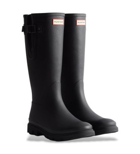 FRU0003251 Bottes hautes Downpour ajustables noires (40/41), Plat, Aucun, Casuel - Hunter - Modalova
