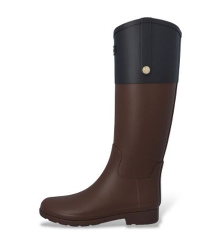 FRW0023252 Bottes d'équitation marron (36), Plat, Aucun, Casuel - Hunter - Modalova