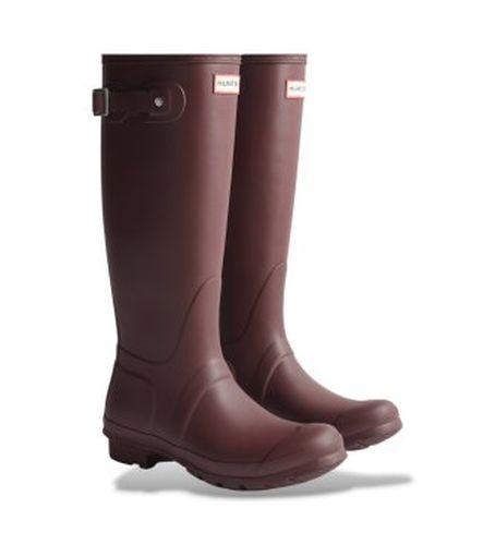 WFT1000RMA Bottes de pluie Original Tall Wellington (35/36), Plat, Aucun, Casuel, Grenat, PVC - Hunter - Modalova