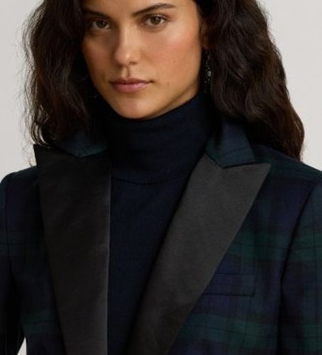 B27633001 Blazer en sergé Watch avec satin multicolore (32), Casuel, Polyester - Lauren Ralph Lauren - Modalova