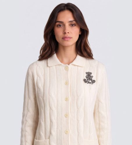 B27529002 Cardigan en tricot (XS), Blanc, Casuel, Nylon - Lauren Ralph Lauren - Modalova