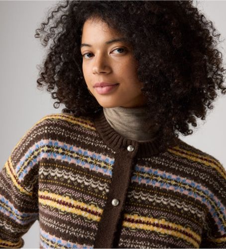 Levi's. 007VG-0003 Cardigan Charlotte Crewneck (M), Casuel, Acrylique - Levis - Modalova