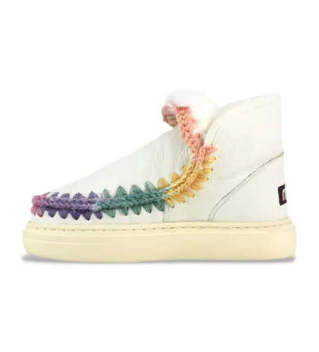 MU.FW411007B Bottines en cuir Esquimaux avec surpiqûres arc-en-ciel , multicolore (40), Superiéur à 10 cm, Aucun, Casue - Mou - Modalova