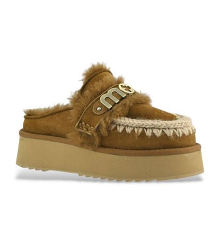 MU.FW681006A Sabots en cuir avec logo sur la lanière (36), 3 à 5 cm, Aucun, Casuel - Mou - Modalova
