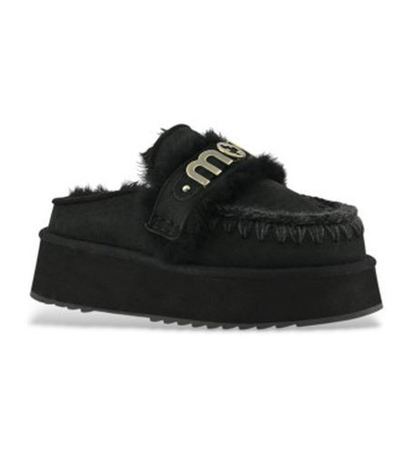 MU.FW681006A Sabots en cuir Echo avec logo sur sangle (36), 3 à 5 cm, Aucun, Casuel - Mou - Modalova