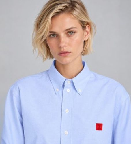 Chemise Oxford en coton Mcoruta bleue (38), Casuel, Classique, Manche longue - MAX&CO - Modalova