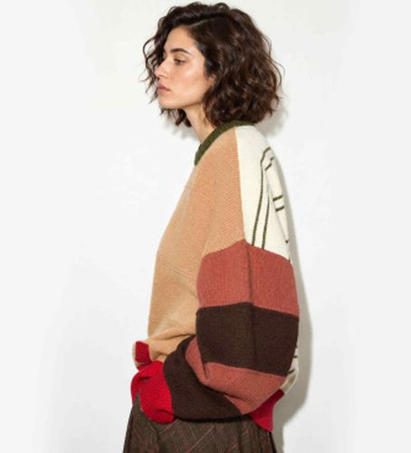 Pull surdimensionné en pure laine camel (XXS), Beige, Casuel, Multicolore - MAX&CO - Modalova