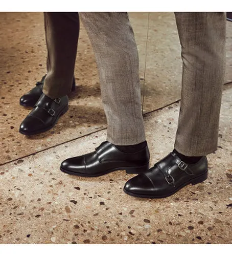 PYM Chaussures Empire en cuir avec boucles (40), Plat, Casuel, Classique - Martinelli - Modalova