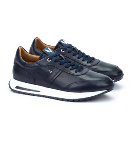C Hanbury Leather Sneakers (45), Cuir, Plat, Lacets, Casuel, Marine - Martinelli - Modalova