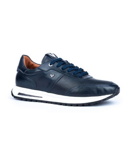 C Baskets en cuir Hanbury (39), Bleu, Plat, Lacets, Casuel - Martinelli - Modalova