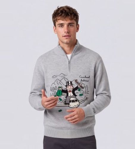 BUCK008 Pull en maille avec intarsia et broderie Monopoly (S), Casuel, Laine - MC2 Saint Barth - Modalova
