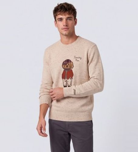 HER0025 Pull en tricot Donegal héron (S), Marron, Casuel, Laine - MC2 Saint Barth - Modalova